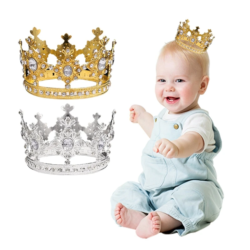 

Baby Crystal Crown Mini Tiara Wedding Headband Princess Girls Birthday Party Decoration Dropshipping