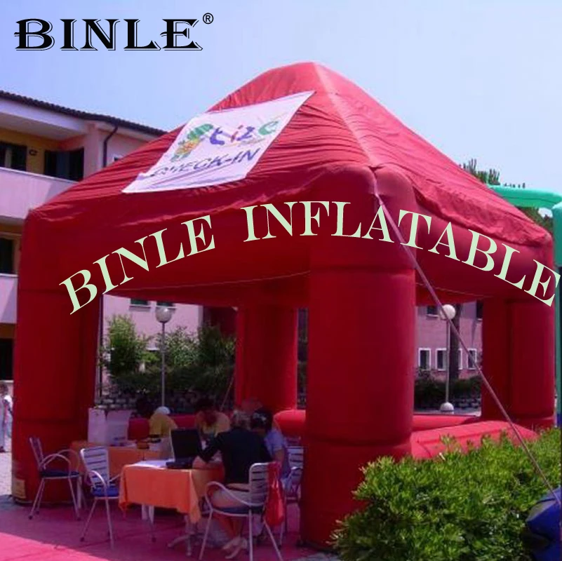 

Exhibition used custom size giant inflatable square tent tower shaped 4legs inflatable canopy tent for event promotion