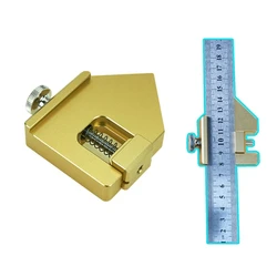 Positioning Block 45°/90°/135° Steel Ruler Carpenter's Steel Ruler Locator Block Steel Ruler Limit Aluminum Alloy Stop