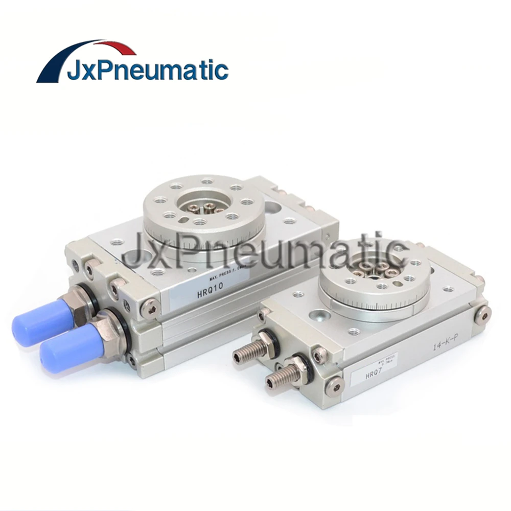 HRQ Pneumatic Rotary Table cylinder HRQ-2 HRQ-3 HRQ-7 HRQ-10 HRQ-20 HRQ-30 HRQ-50 HRQ-70 HRQ-100 HRQ-200 with adjustment bolt