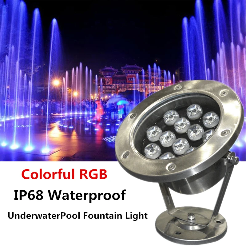 

Pool Underwater Lighting Led Lights 12v Pool Ip68 Swimming Pool Pond Rgb Landscape Lighting Spotlights 24W 36w 12v 24v Lamps