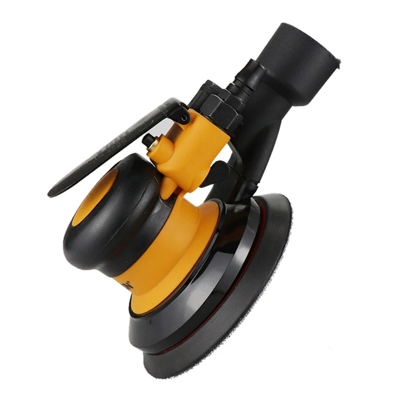 HIFESON Pneumatic Sander Polisher-with Vacuuming 5\'\' 125mm Car Paint Care Tool Polishing Random Orbital Palm Machine M8 Threaded