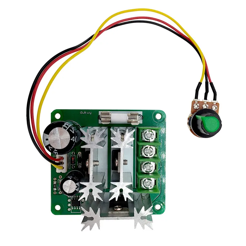 Regulator obrotów silnika DC Regulator prędkości silnika 6v-90v przełącznik bezstopniowa regulacja prędkości Regulator prądu — zdjęcie 4