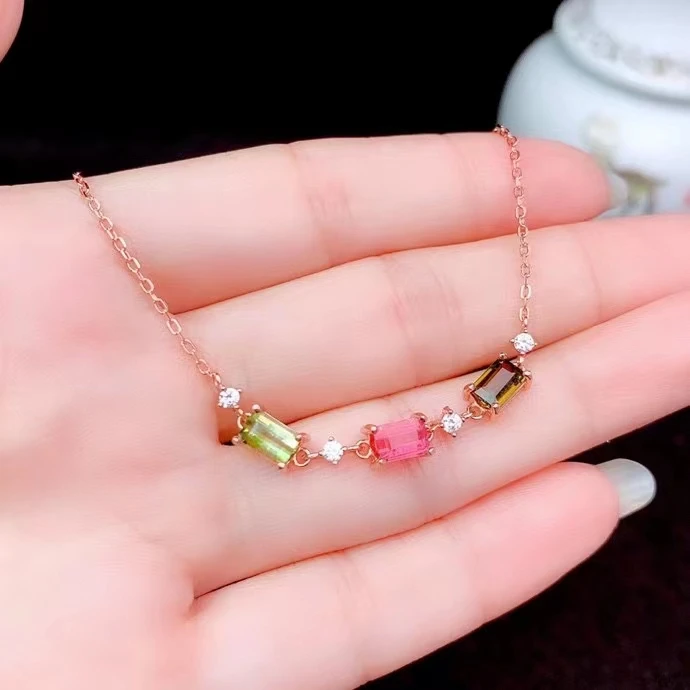 

KJJEAXCMY изысканные ювелирные изделия из стерлингового серебра 925 пробы с инкрустацией из натурального турмалина, женский свежий популярный квадратный браслет на руку с драгоценными камнями, поддержка обнаружения