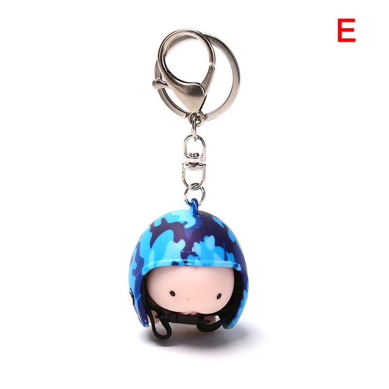 1Set Keychains Dingding Toy Helmet Squeeze Stress Reliever Decompression Sensory Penis Dick Shape Cool Interesting Gift