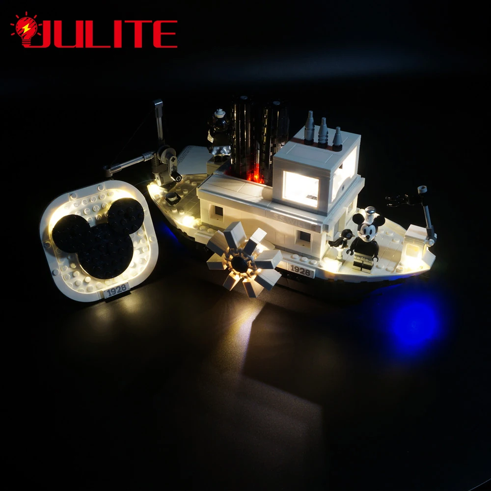 

LED Light Kit For 21317 Willie Steamer Compatible With 16062 11396 Lighting Set DIY Toys Set (Not Included Building Blocks)