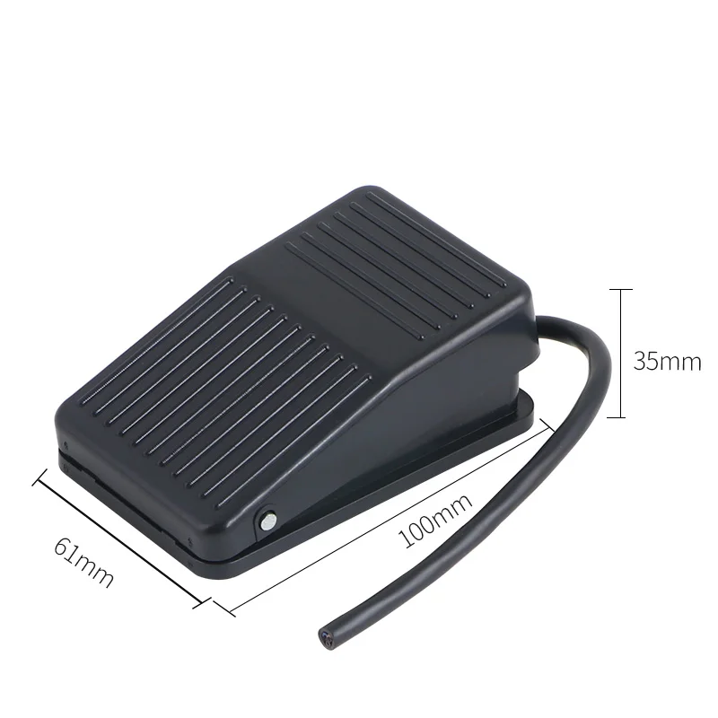 FS-1 Momentary Plastic Anti-skid Foot Switch 10A/250VAC NO+NC Electric Power Foot Pedal Switch
