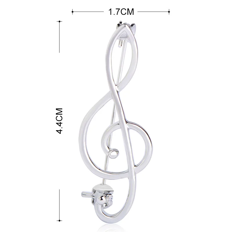 BUCOMEOI Fashion Music Note Corsage Clips Brooch Pins Brooches For Girls Dress Suit Pin Korean Style Clothes Accessories