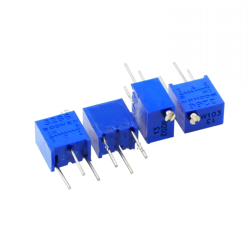 50pcs 3266W 3266 101 201 1M Multiturn Adjustable Trimpot Trimmer Resistor Potentiometer 1K 2K 5K 10K 20K 50K 100K 200K 500K Ohm