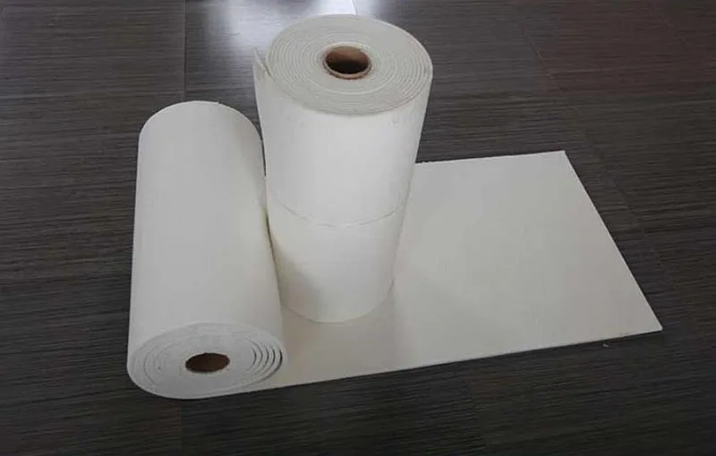 Papel de fibra de cerรกmica de varios tamaรฑos, Papel de fibra de silicato de aluminio resistente a altas temperaturas, junta de sellado de alta