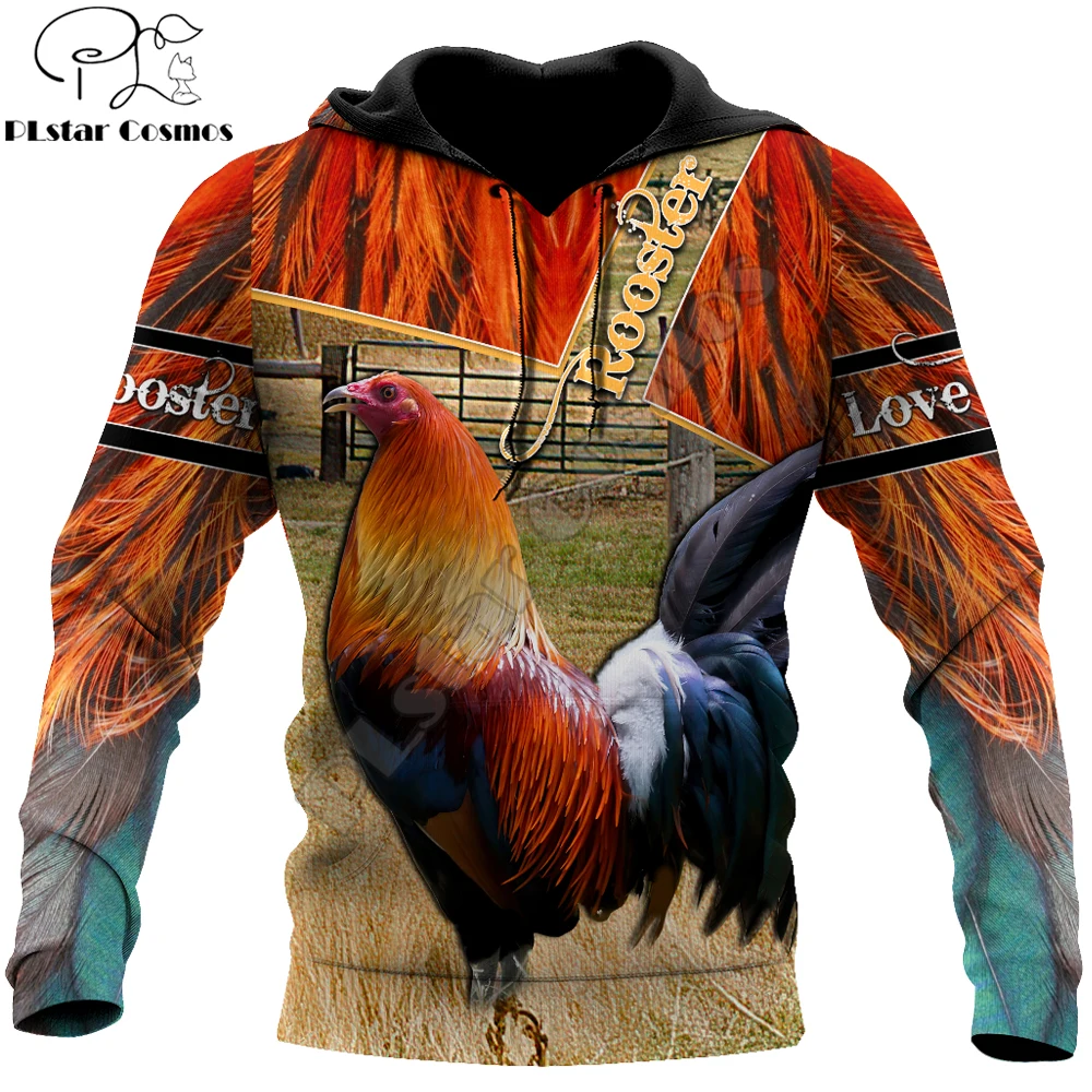 

Farm Rooster Animal 3D All Over Printed Autumn Men Hoodies Unisex Casual Pullover Zip Hoodie Streetwear sudadera hombre DW0596