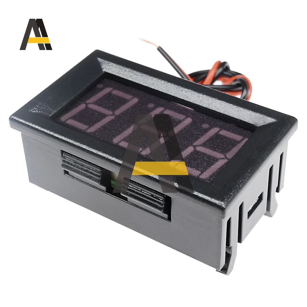 0.56นิ้ว Mini Digital Voltmeter Ammeter 2สายไฟ DC 4.5-30V 10A แผง Amp Volt เครื่องวัดแรงดันไฟฟ้า tester Blue Dual จอแสดงผล LED