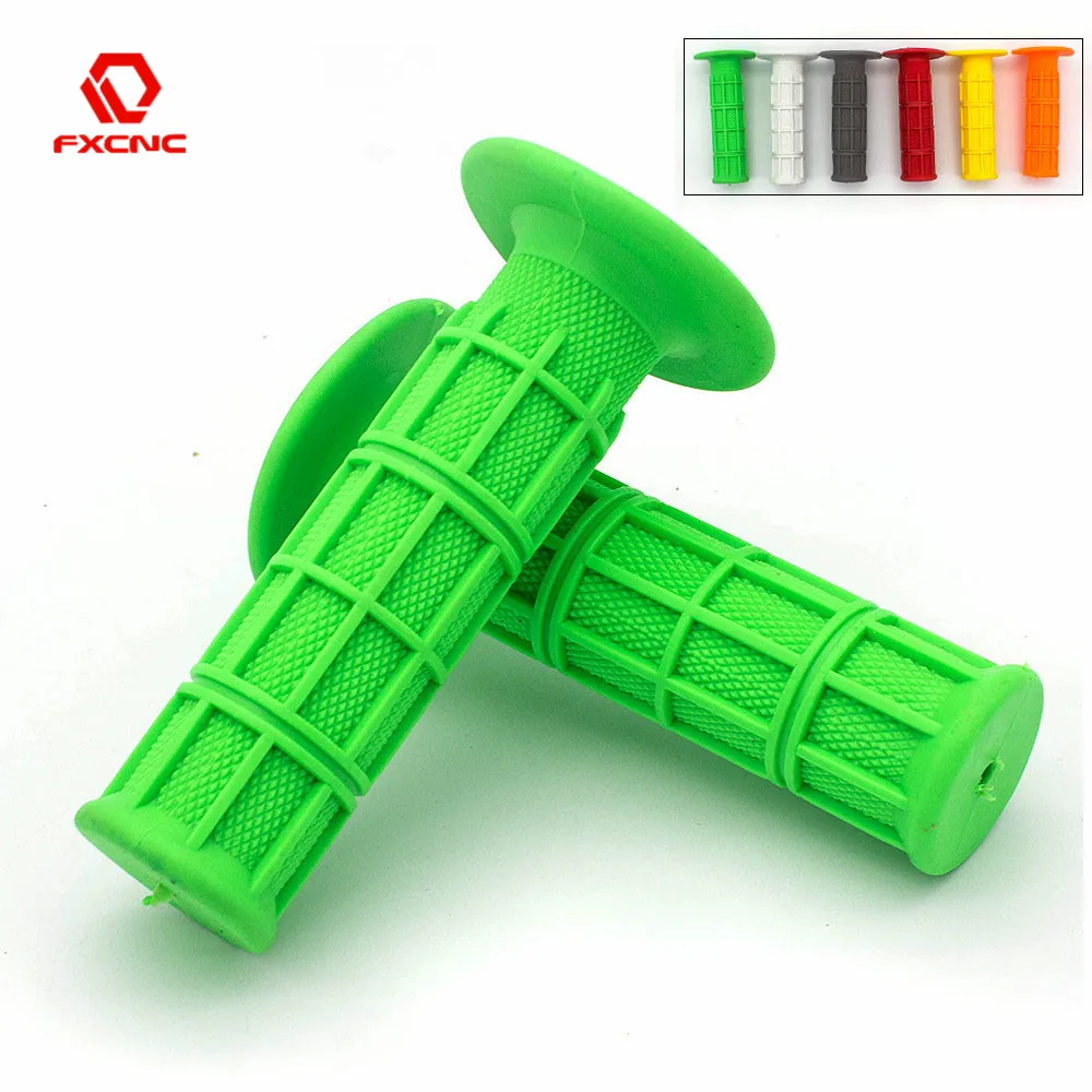 7/8\'\' 22mm Universal Motorcycle Grips handle Grip Rubber For Kawasaki ZX6R ZX7R ZX10R ZX14R ZX12R KX 65 85 125 250 KLX 125 250