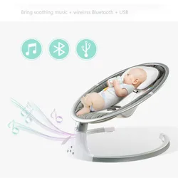 Baby Electric Cradle Appease Swing Bed Newborn Smart Rocking Chair Infant Shaker With Music