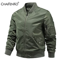 Men's MA1 Bomber Jacket Spring Autumn Army Tactics Military Jacket Coat Men Fashion Solid Color Casual Baseball Jacket Men