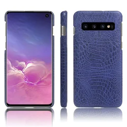 Crocodile pattern leather case for Samsung S10 S10 + s10e retro luxury crocodile skin case for Galaxy S10 5G note 10 plus Lite