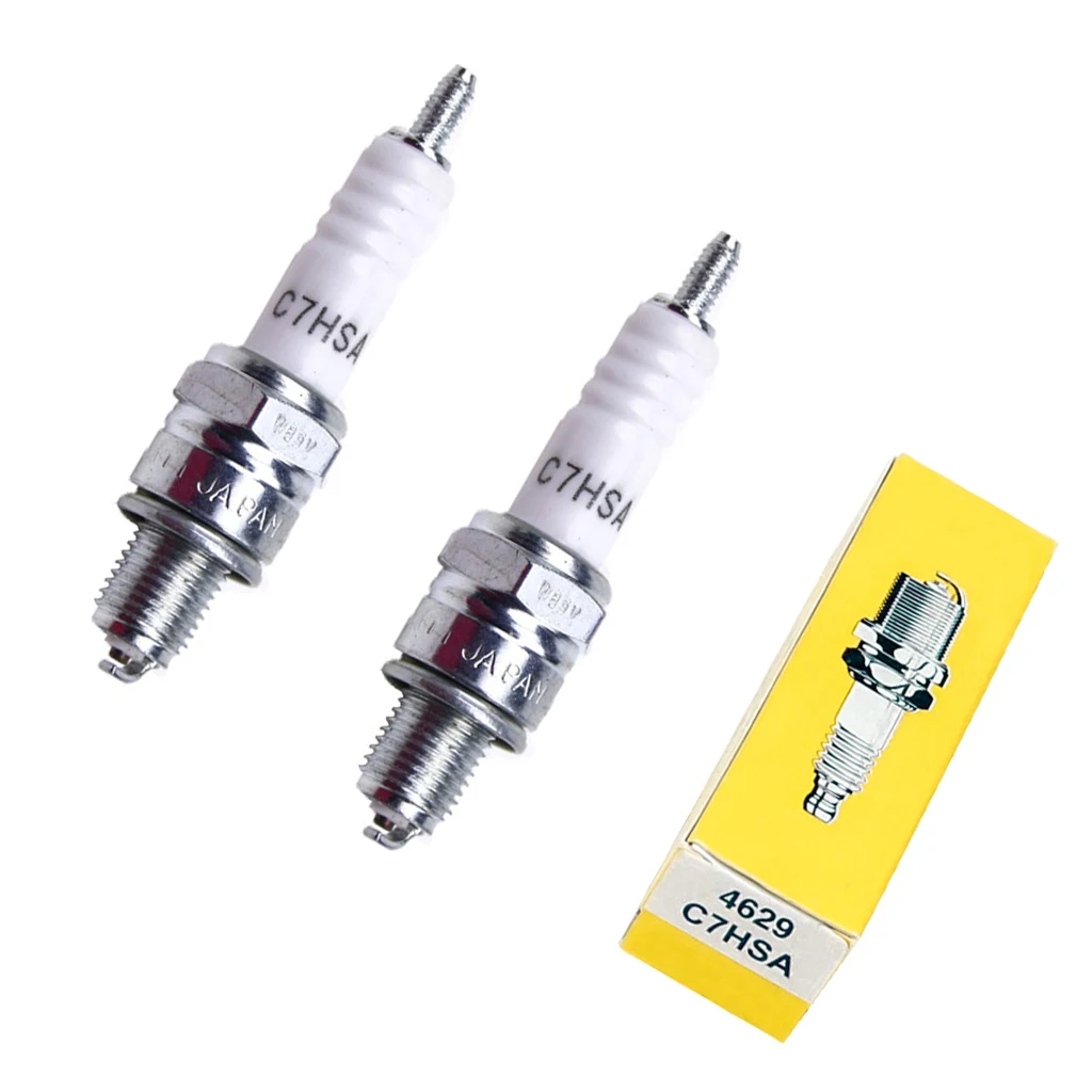 TDPRO C7HSA Spark Plugs New Motorcycle Ignition Sparking Plug For 50cc-150cc ATV Dirt Pit Bike Go Kart Moped Scooter Quad