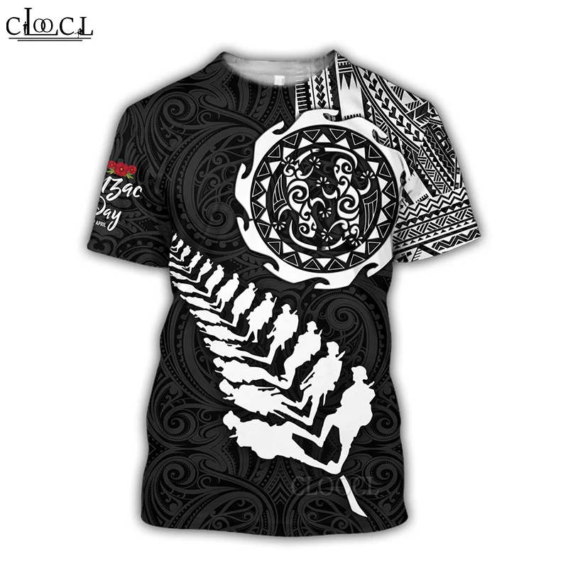 HX Newest Popular Anzac Day 3D Print Men Women Fashion T-shirts Harajuku Clothes Oversized Tee Shirts Tops Drop Shipping