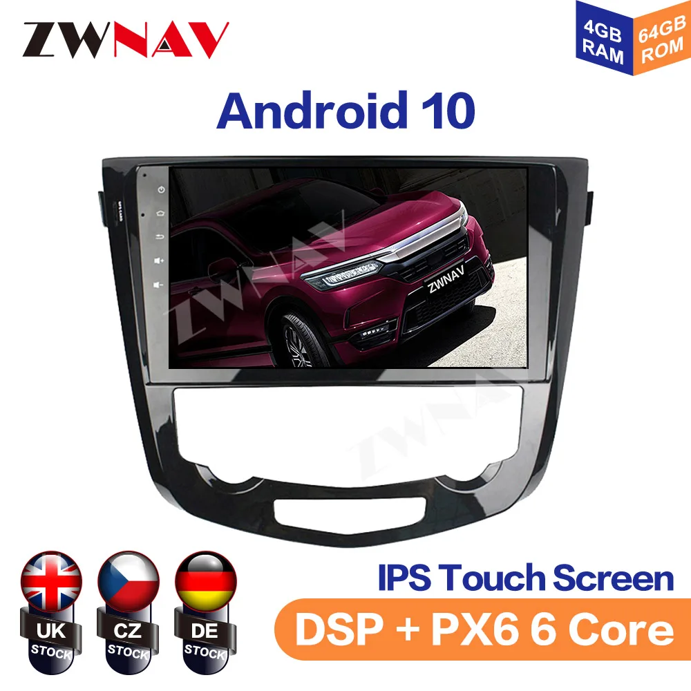 Android10 Car GPS Navigation HeadUnit For Nissan QASHQAI/X-trail 2014-2019 Auto Stereo Multimedia Player Car Radio Tape Recorder