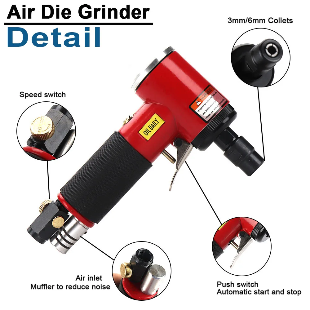 Pneumatic Grinder Machine Air Belt Sander 90 Degree Polisher Mini Angle Die Air Grinder Air Drilling Machine Polishing Tool Set