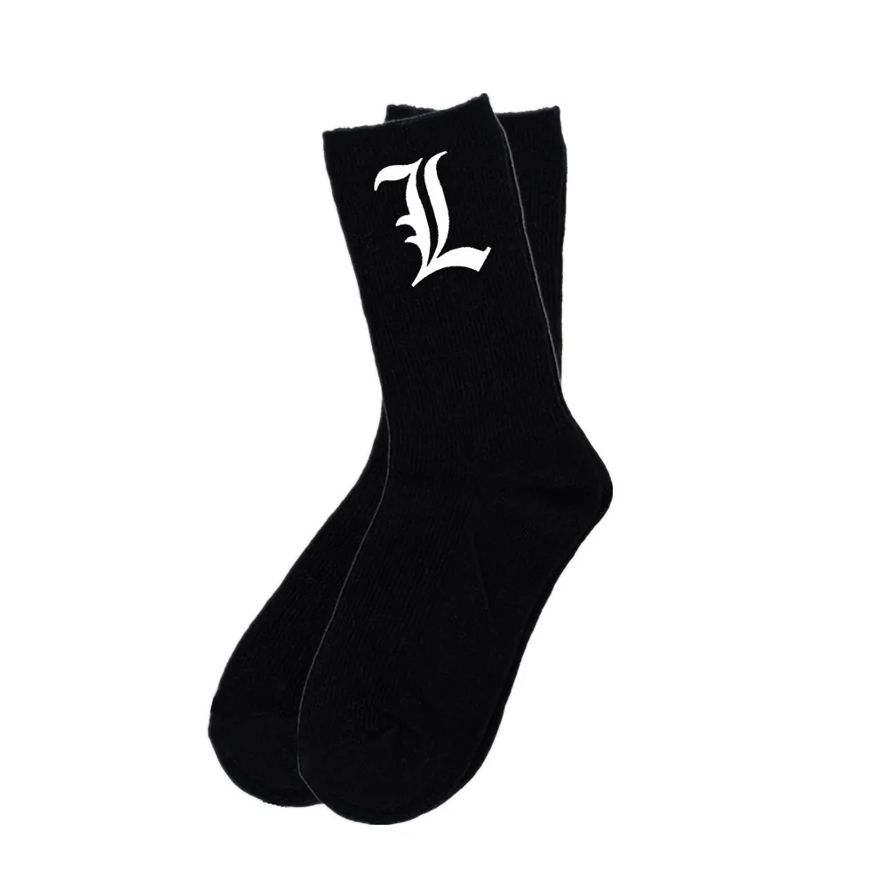 Anime sockings death note cosplay super-herói personalidade tendência navio meias dos desenhos animados meias adulto deathnote prop presente