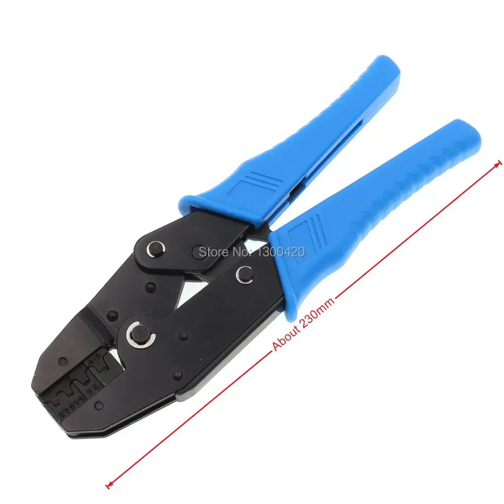 Insert Spring Lug Copper Connector 0.5-1.0/1.5-2.5/4-6 Square 3 Gears Wire Crimping Tool