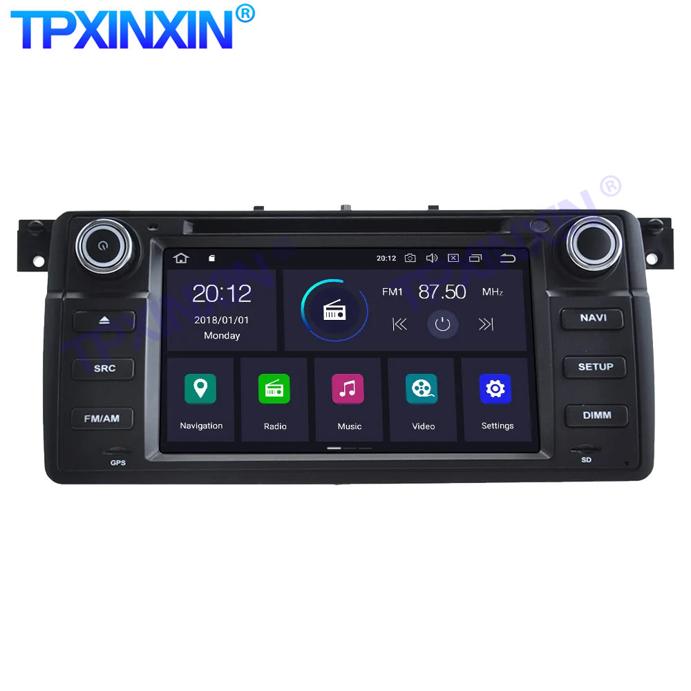 PX6 Android 11 6 + 128G Carplay Voor Bmw E46 M3 Coupe 318 320 1998 2006 Gps Auto Navigatie multimedia Video Stereo Dvd-speler Radio