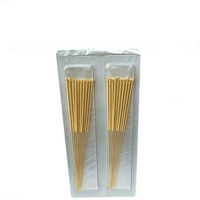 

20 pieces per box full gold-plated acupuncture needle filiform acupuncture needle Chinese acupuncture golden needle high quality