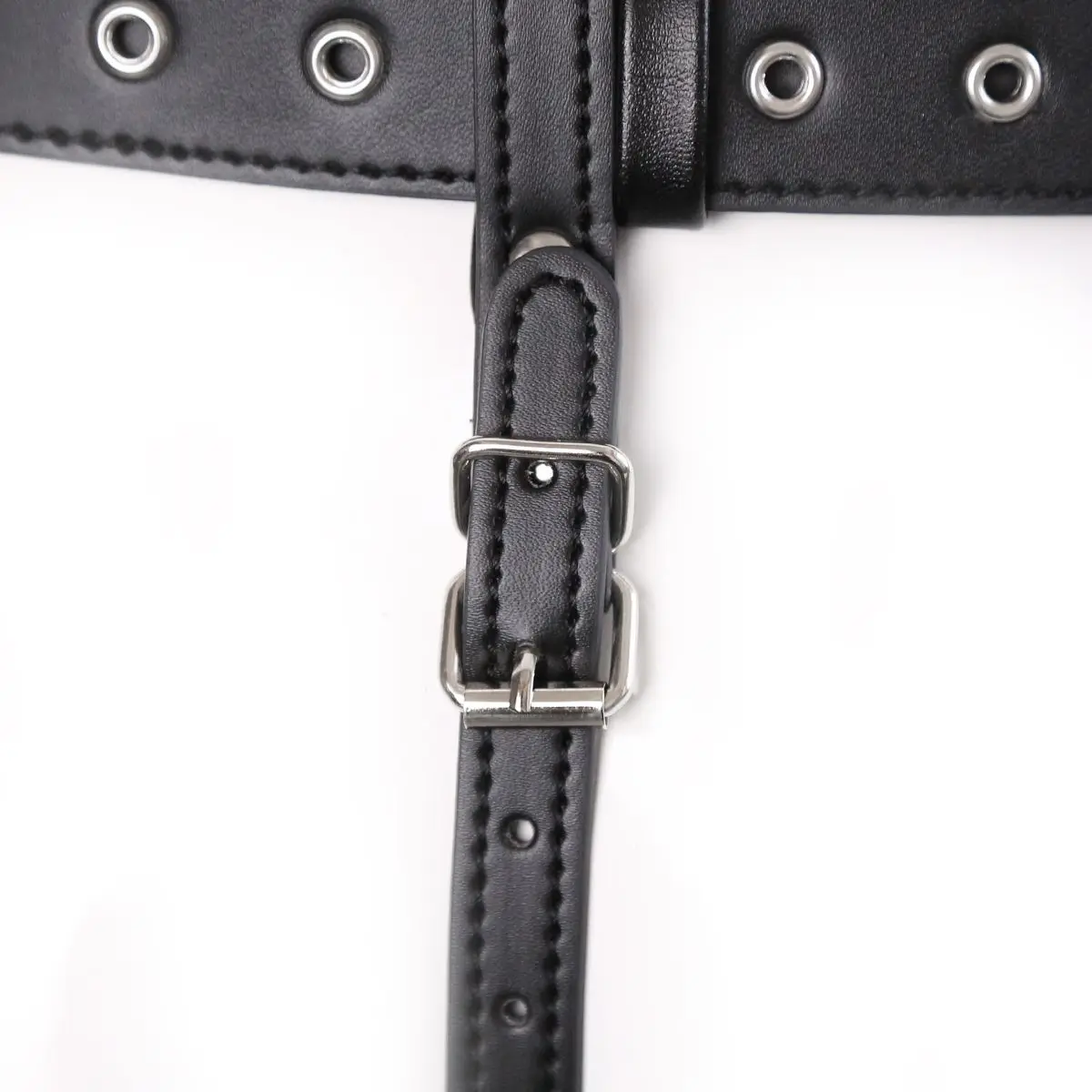 Women Sex Toys of Leather Bondage Harness for Bdsm Chastity Forced Orgasm Belt to Magic Wand Massager Strapon Adults Games