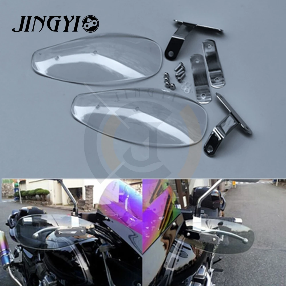 Moto Windscreen For honda x4 xmax 300 honda shadow 750 bulle moto benelli tnt Universial Motorcycle Windshield Deflector Cafe