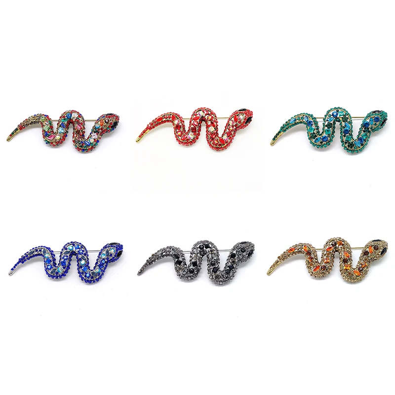 PD BROOCH 2021 New Exaggerated High-end Animal Snake Corsage Snake Jewelry Luxury Jewelry Brooches