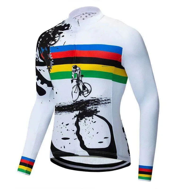 Men\'s Long Sleeve Bike Shirts  Quick Drying Mountain Bike Tops 2022 Newest Design Cycling Jerseys Racing MTB Off Road Clothing