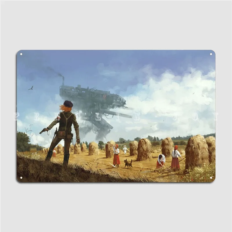 1920 Iron Harvest Painting From Upcoming Video Game Poster Metal Plaque Club Bar Wall Decor Designing Tin sign Poster