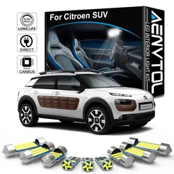 AENVTOL Canbus For Citroen C4 Aircross Cactus C5 C-Crosser 2014-2015 2016 2017 2018 2019 2020 SUV Auto LED Interior Lights Kits