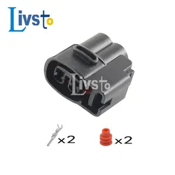 2 Pin Way KIA Ignition Coil Female Automotive Connector Plug CVVT Fuel Injector Wiring Harness Socket MG640605