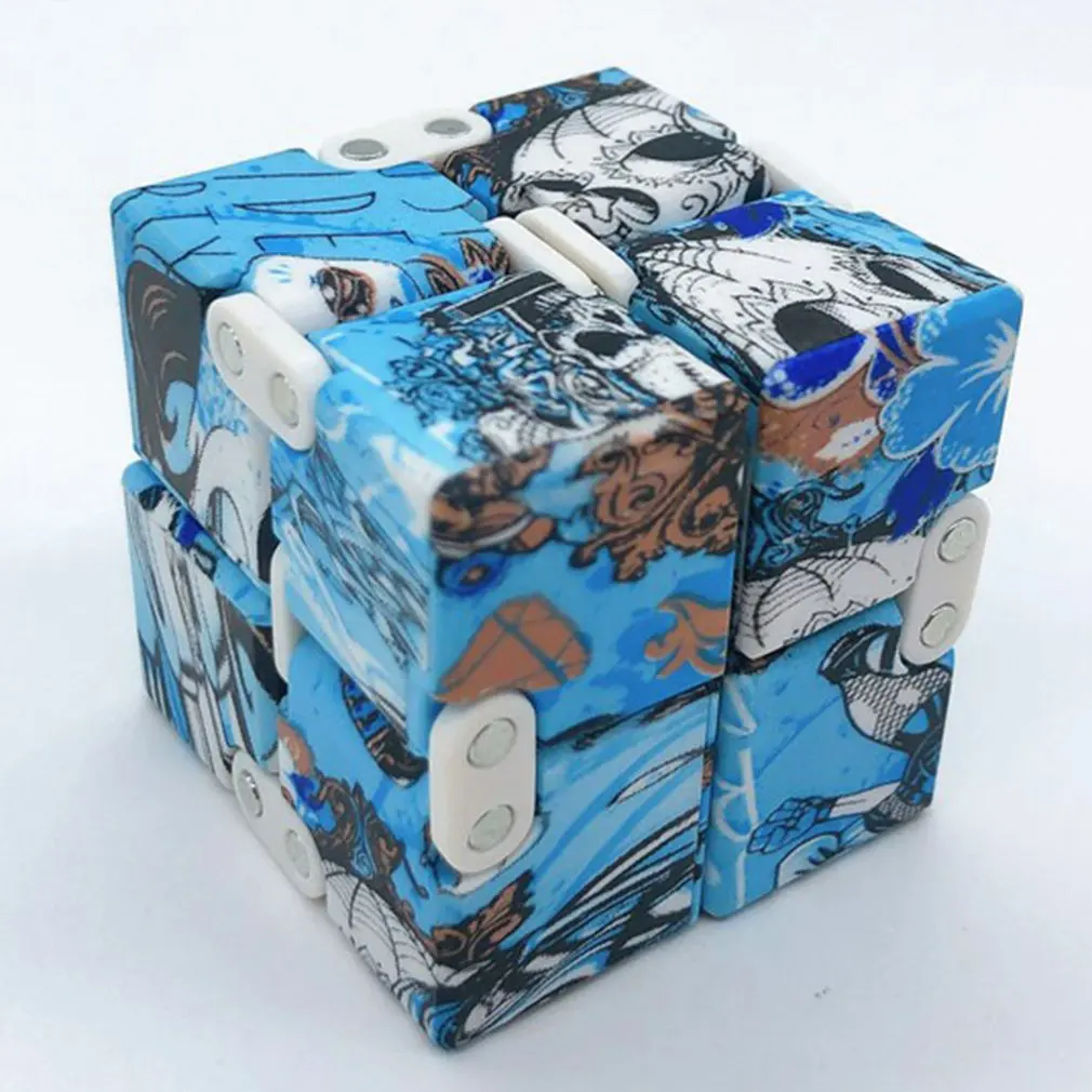 Hot Magic Cube Toy Decompression Toy Fidget Toy Office Flip Cubic Puzzle Ball Decompression Reliever Autism Toys For Adults Kids