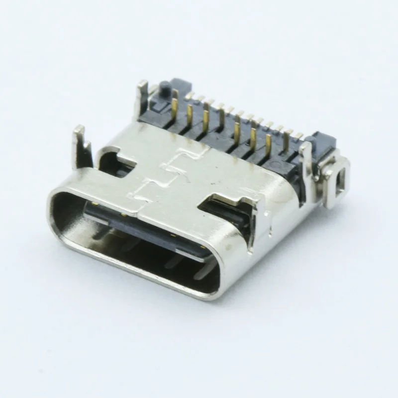 10pcs/lot USB 3.1 Type-C 24 Pins Female Socket SMD DIP PCB Connector for PCB Design DIY High Current Fast Charging