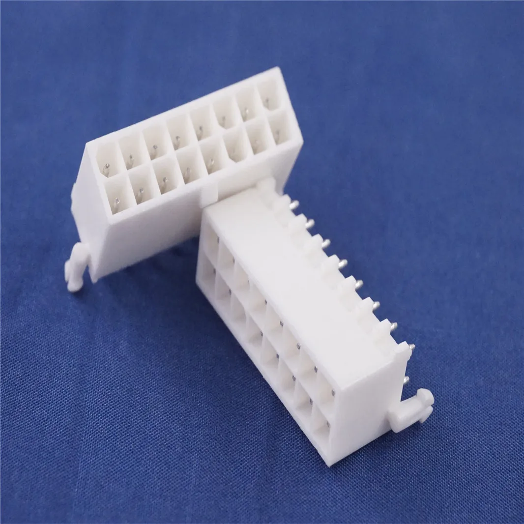 1 шт. 2x8 пластина 4,14 мм Штекерный разъем 16 позиций 0,163 дюйма прямое сквозное отверстие крестовое мини Универсальное покрытие Mate-N-Lok 794068-0