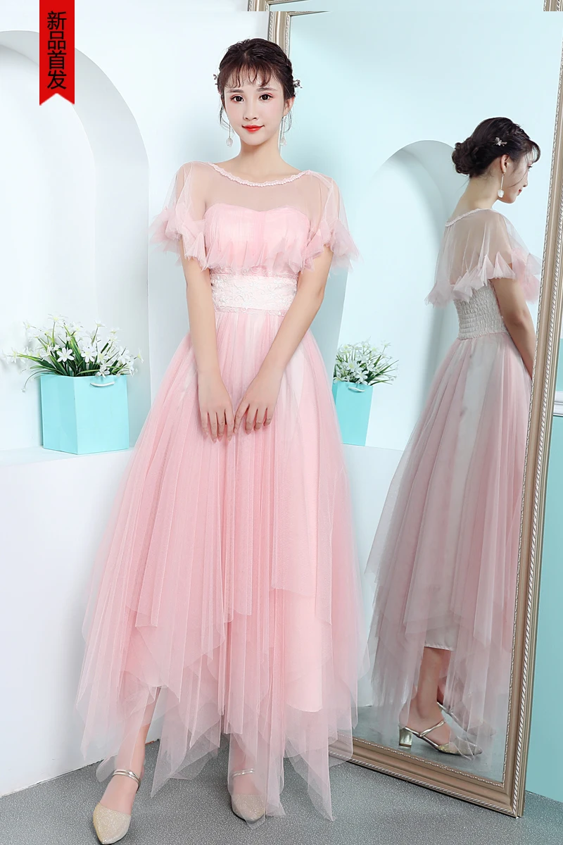 Robe de bal longue grise et rose à col licou pour femmes, tenue de soirée de mariage, de princesse, d'anniversaire, pour occasions spéciales, 2022