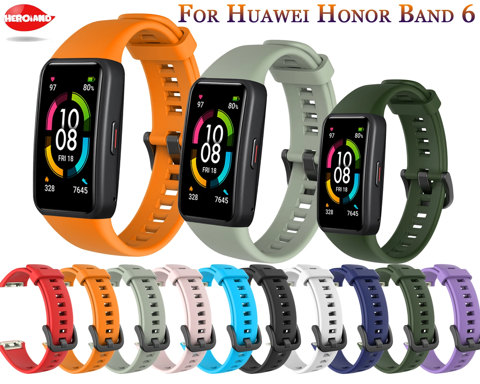 Weiche Fashion Silikon Sport Band Strap Für Huawei Honor Band 6 Smart Armband Armband Ersatz Armband Für Huawei Band6