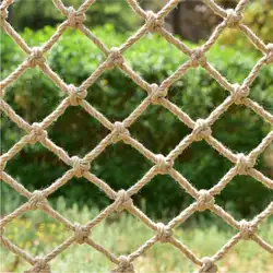 Red de cuerda de cáñamo pesado, red de seguridad para niños, malla protectora para balcón, valla de escalera, jardín, an-ti, pájaro, ciervo, pollo, decoración de techo