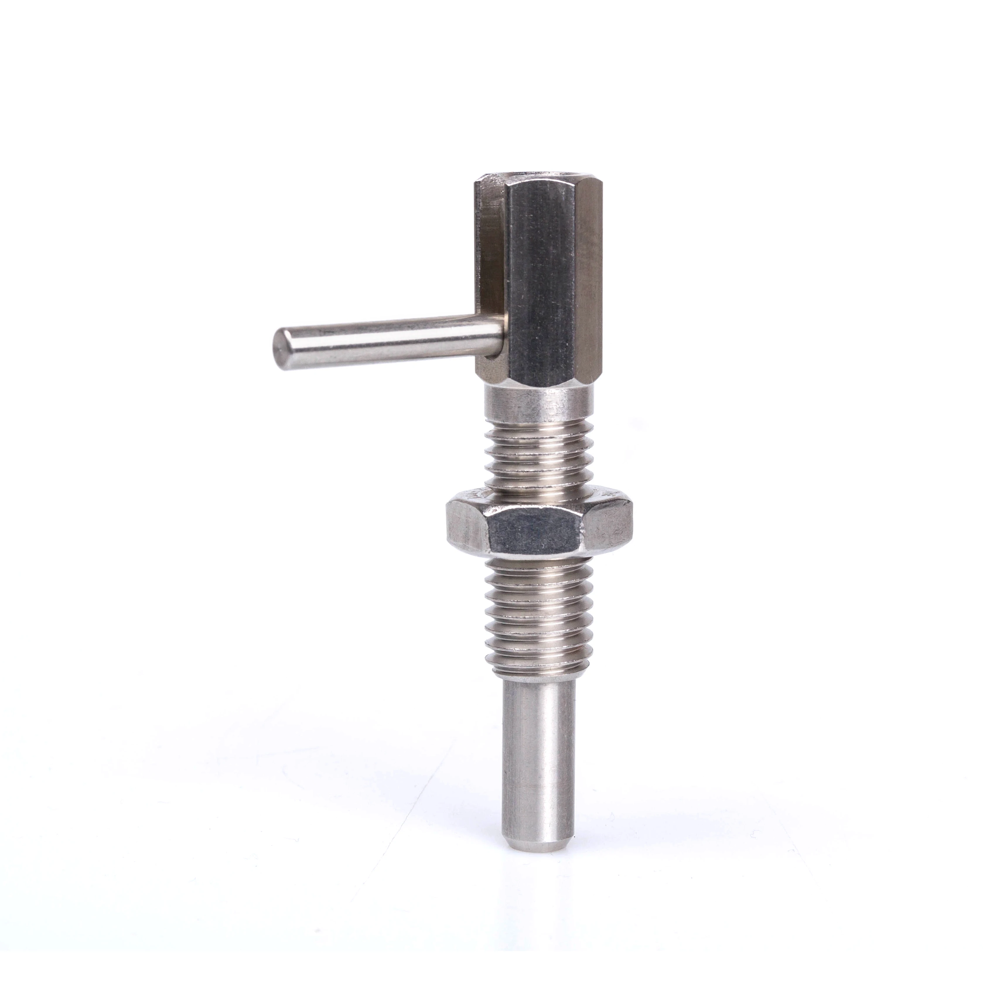 Hand-Retractable Plungers Index Bolt LBLT VCN233  Indexing Plungers,L Handle, Long Stroke ,With Lock, Without Nut, M6M8M10M12M16