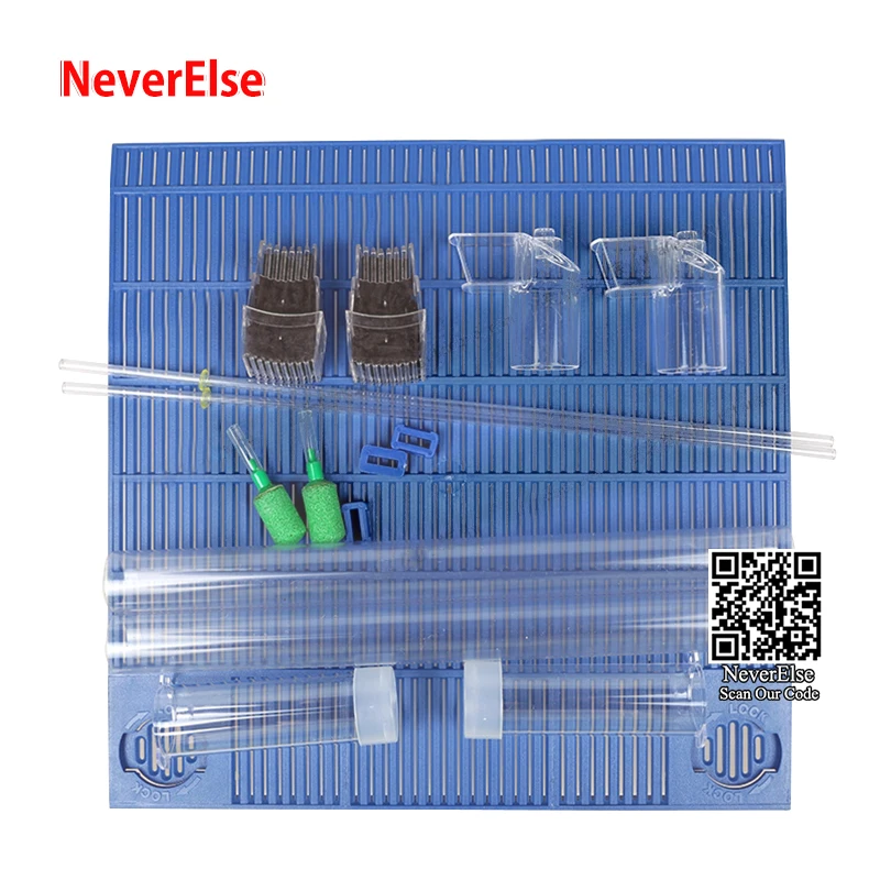 Bottom Foldable Isolation Undergravel Filter Board, Air Lift Tube Set + Activated Carbon filter = Air Lift filter plate system