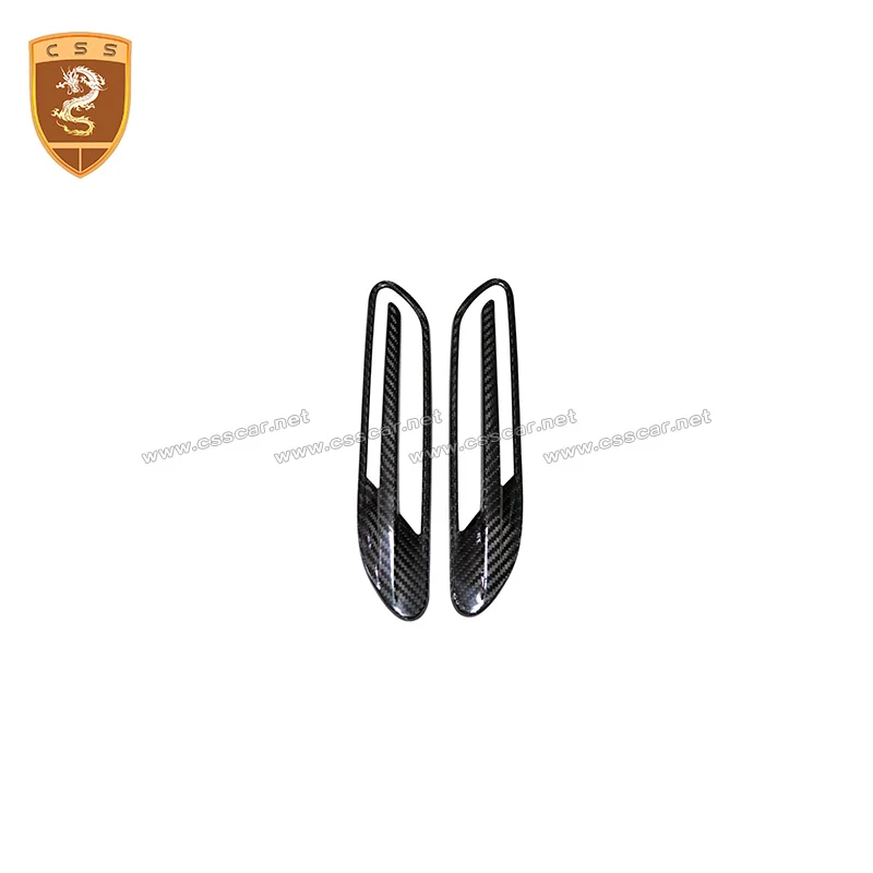 2Pcs Car Front Bumper Side Fenders Flarer Air Vent Trim Cover For Mercedes-Benz AMG GT50 GT53 GT63 2015-2019 4-Doors