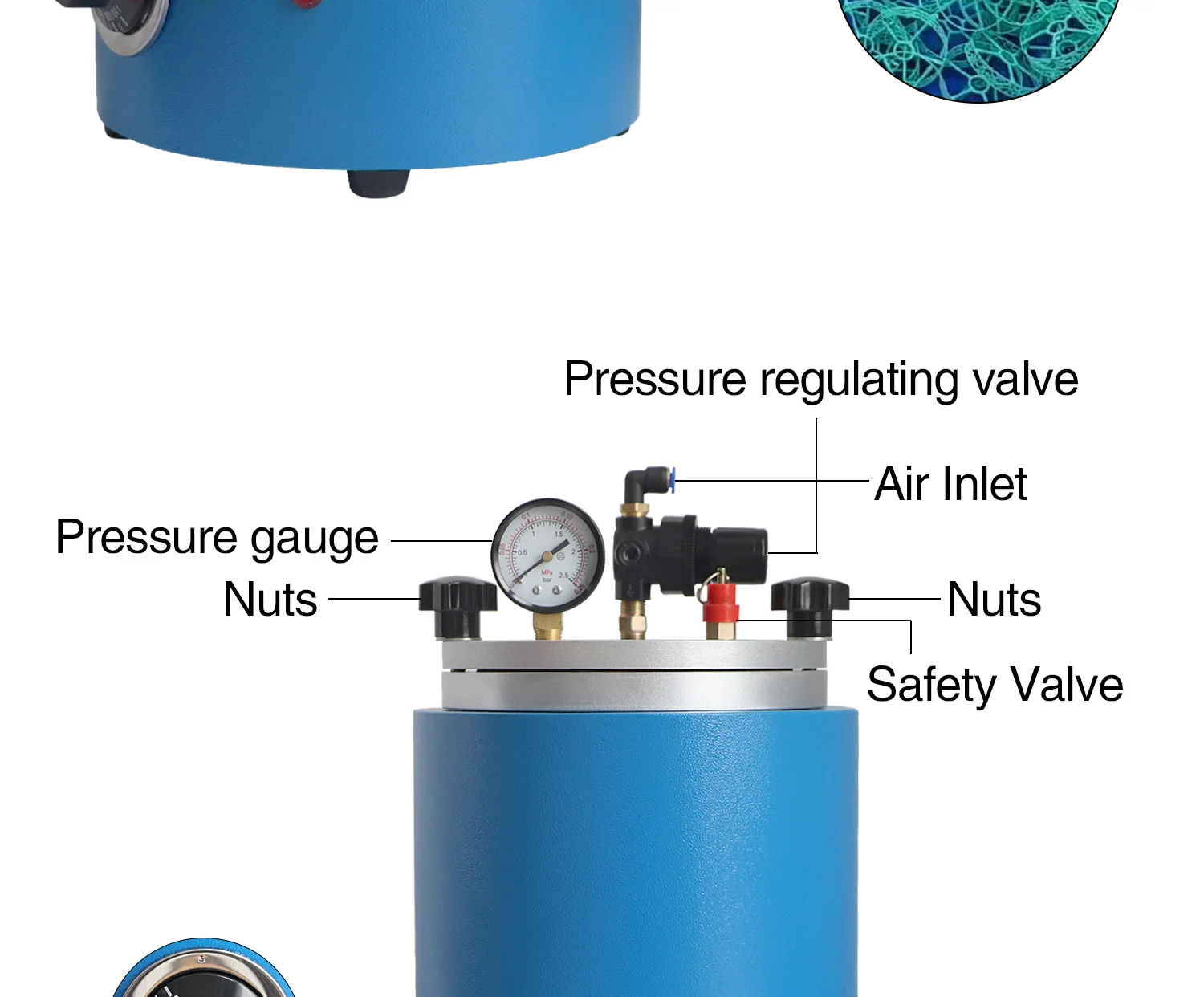 Vacuum Wax Injector Machine for Jewelry Mold Casting, 110V/220V Wax Injection Tool with Nozzle for Jewelry Making Workshop