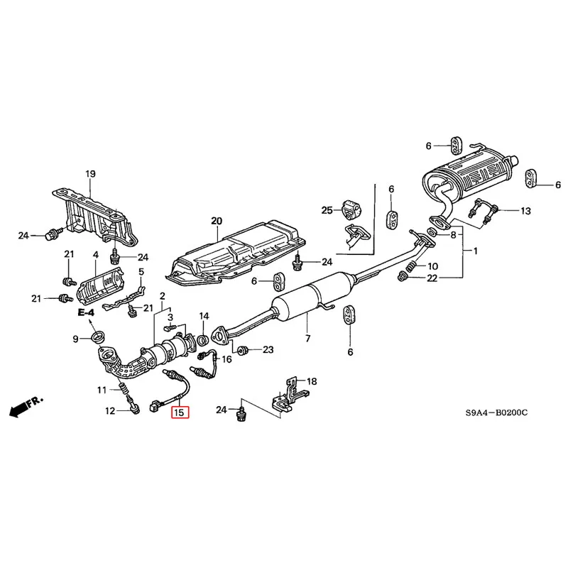 Передний датчик кислородного соотношения 36531-PPA-305 36531-PPA-A01 для Honda Civic CR-V CRV Acura RSX 1,7 2.4L