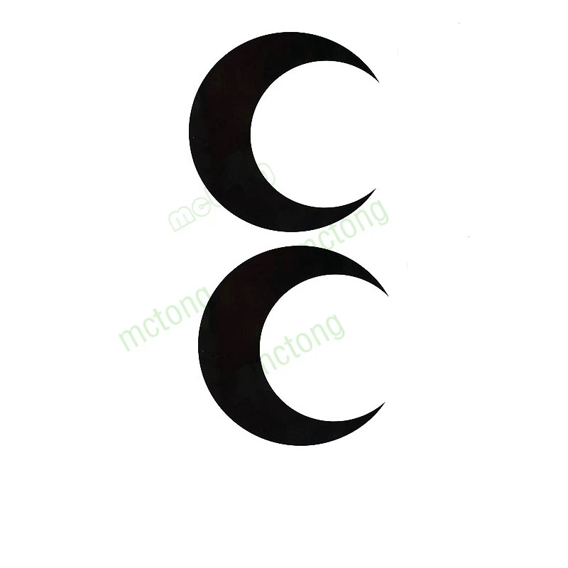 Classic Simple Crescent Cute Moon Tattoo Tatuajes Hand Tatouage Body Waterproof Temporary Flash FakeTattoo Sticker Taty