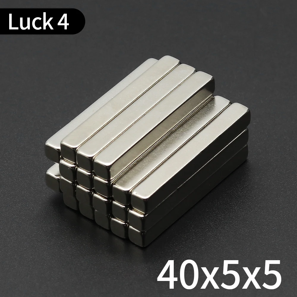 

2/6/10 шт. блок магнит 40x5x5 мм N35 Постоянный NdFeB сверхмощные неодимовые магниты магнитная полоса Imanes De Neodimio
