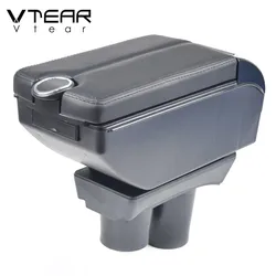 Vtear For Peugeot 301/citroen C-elysee Armrest Interior Center Console Storage Box Arm Rest Car-styling Decoration Accessories
