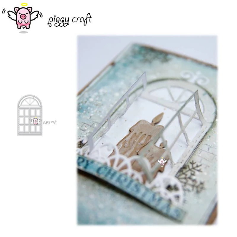 Piggy Craft metal cutting dies cut die mold Open window decoration Scrapbook paper craft knife mould blade punch stencils dies